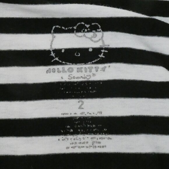Hello Kitty Striped T-shirt Size 2 - Picture 4 of 5